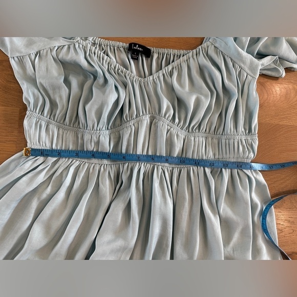 Lulu’s You Give Me Butterflies Light Blue Flutter Sleeve Mini Dress large - Picture 11 of 14